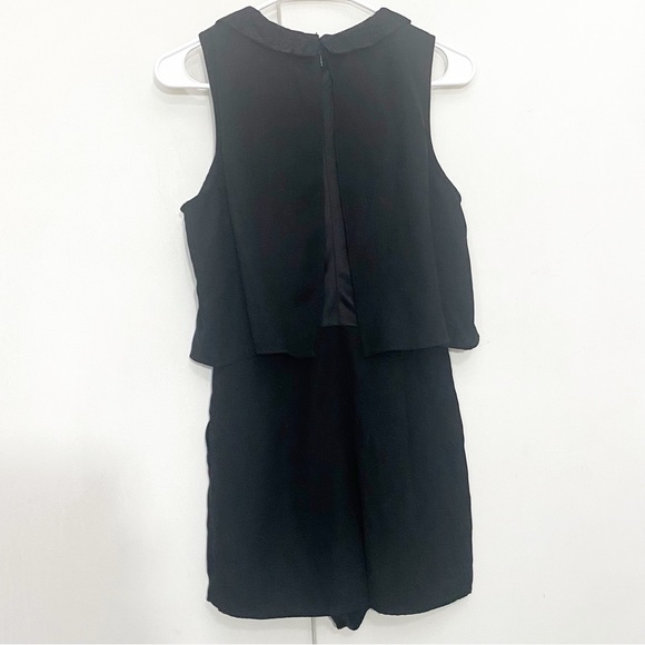 FOREVER 21 high neck lace collar flowy overlay on top shorts bottom romper S - Picture 6 of 9